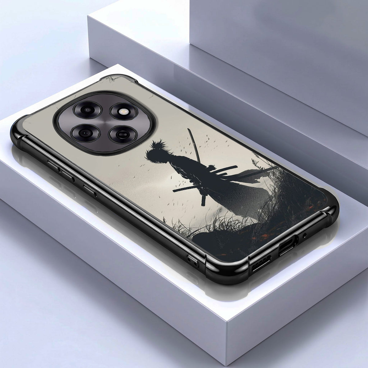 Oppo F31 Pro 5G Shadow Samurai Black Airbags Printed Back Case
