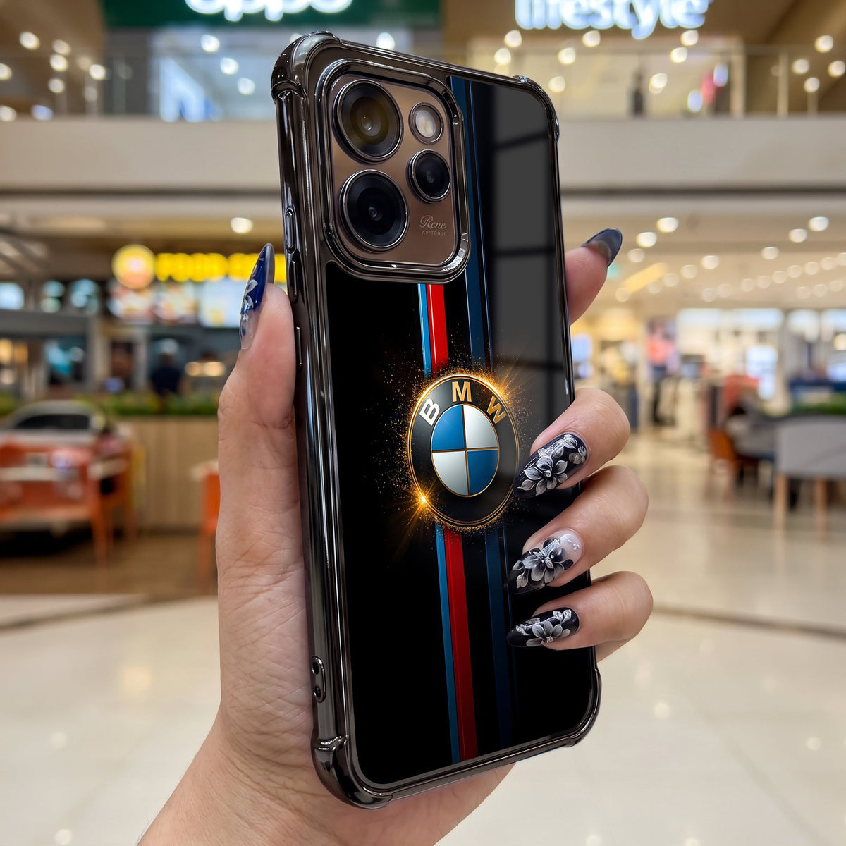 Oppo Reno 15 Pro Mini 5G Premium BMW Logo Airbags Printed Back Case