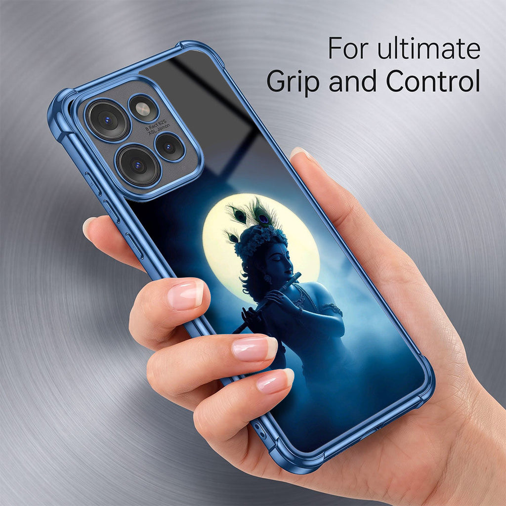 Motorola Edge 50 5G Midnight Krishna Blue Airbags Printed Back Case