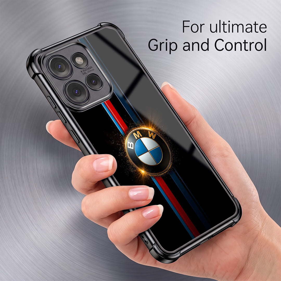 Motorola Edge 50 Neo 5G Premium BMW Logo Black Airbags Printed Back Case