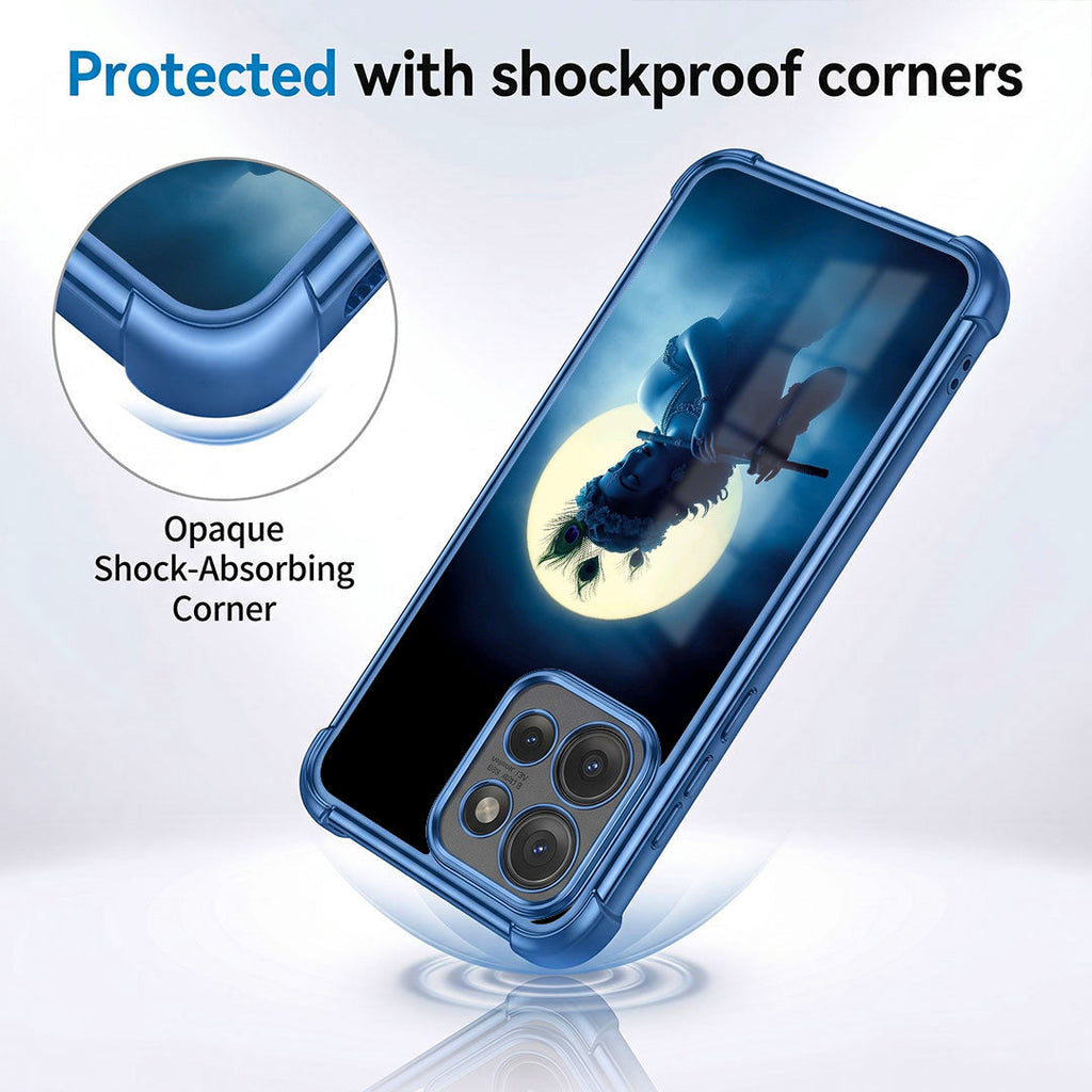 Motorola Edge 50 5G Midnight Krishna Blue Airbags Printed Back Case
