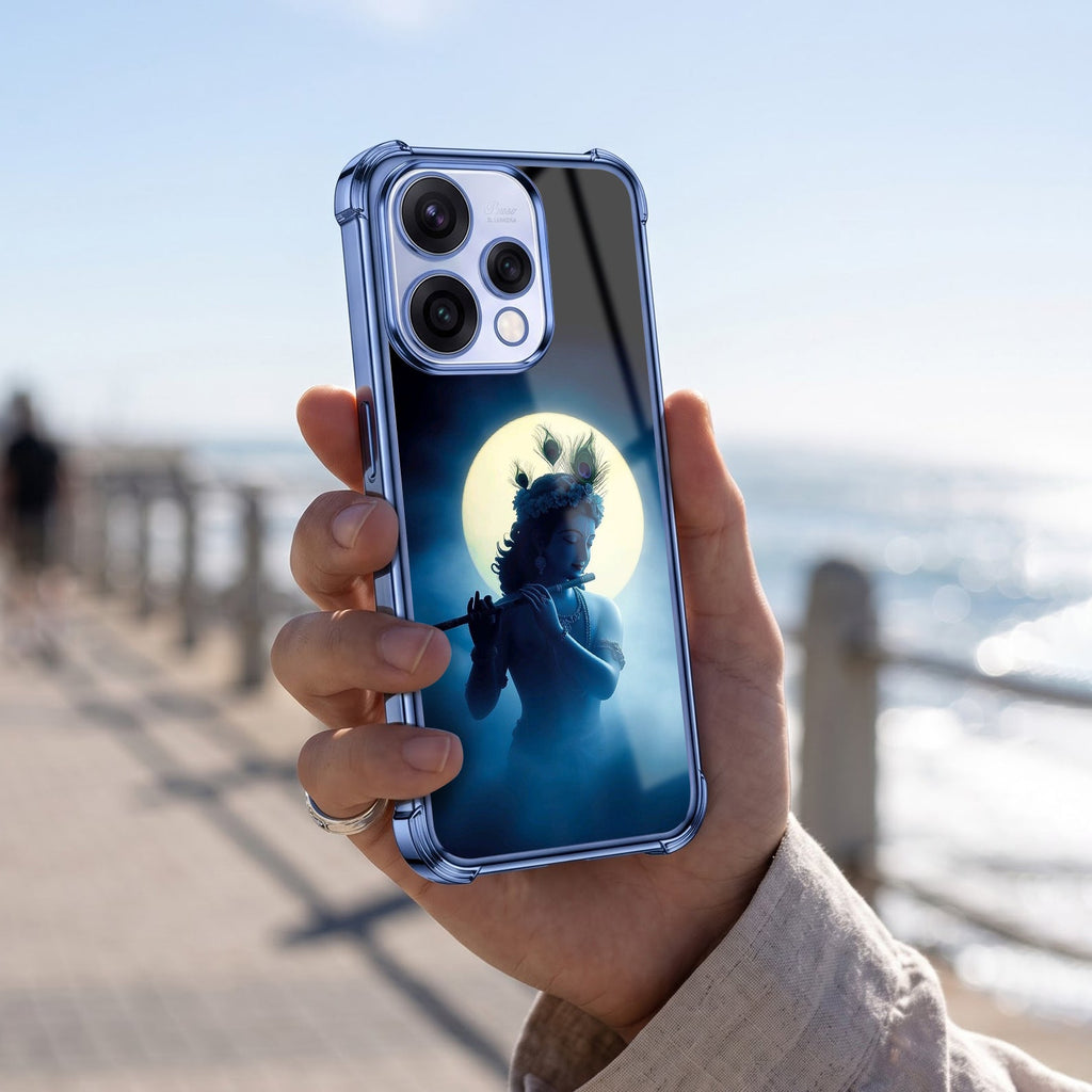 Oppo Reno 15 5G Midnight Krishna Blue Airbags Printed Back Case