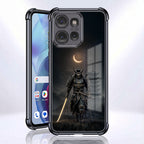 Motorola Edge 50 5G Samurai Warrior Black Airbags Printed Back Case