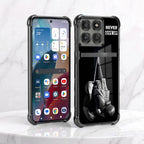 Motorola Edge 60 Pro 5G Boxing Edition Dual-Tone Transparent Black Airbags Case