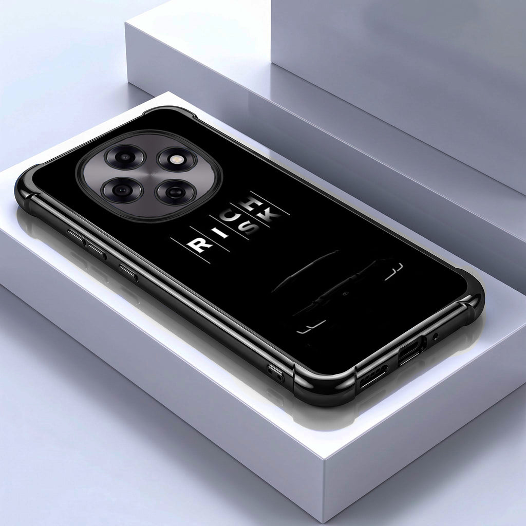Oppo F31 Pro 5G Midnight Risk Black Airbags Printed Back Case