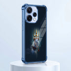 Oppo Reno 15 5G Premium Golden Trishul Blue Airbags Printed Back Case
