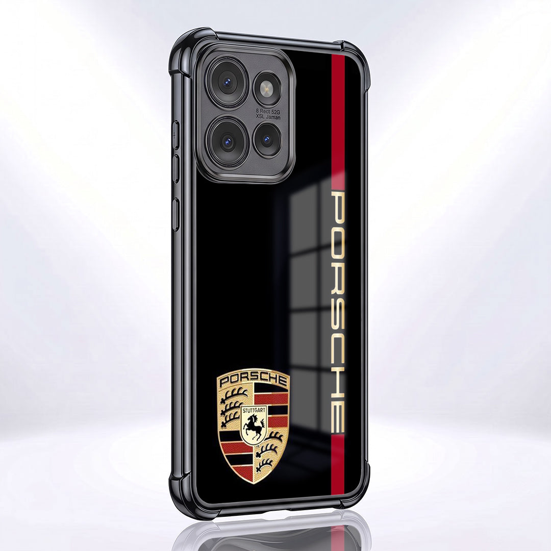 Motorola Edge 50 Neo 5G Premium Porsche Logo Black Airbags Printed Back Case