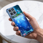 Motorola Edge 60 Pro 5G Mystic Jellyfish Dual-Tone Transparent Blue Airbags Case