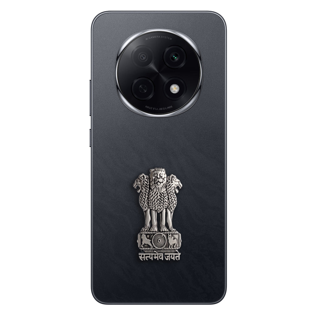 Oppo F29 Pro 5G Compatible Satyamev Jayate 3D Metal Emblem Sticker