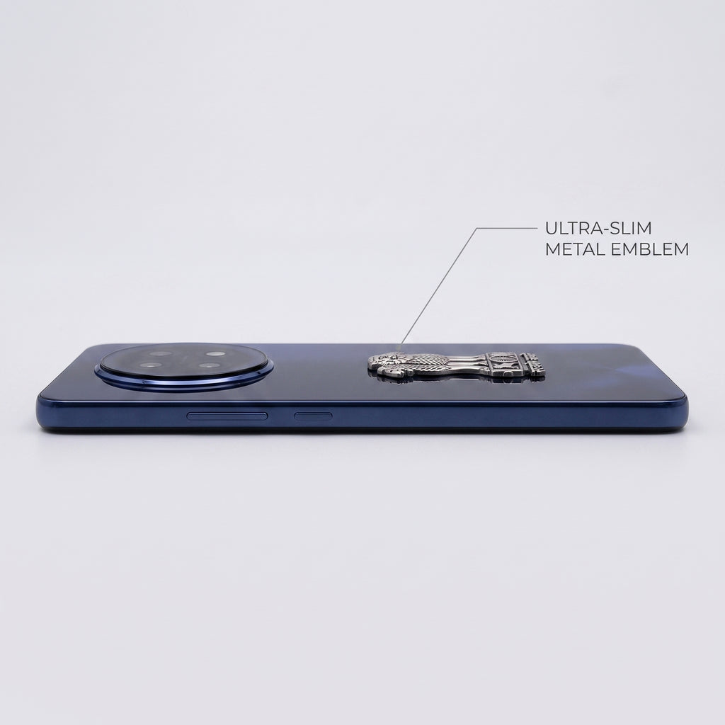 Oppo F31 Pro Plus 5G Compatible Satyamev Jayate 3D Metal Emblem Sticker