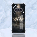 Nothing Phone 3a 5G Running Horses Black Airbags Printed Back Case