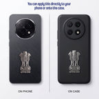 Oppo F29 Pro 5G Compatible Satyamev Jayate 3D Metal Emblem Sticker