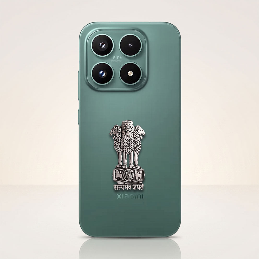 Xiaomi 17 5G Compatible Satyamev Jayate 3D Metal Emblem Sticker