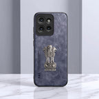 Motorola Edge 50 5G Metal Emblem Satyamev Jayate Comfortable Sheepskin Phone Case
