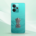 Realme 14T 5G Compatible Satyamev Jayate 3D Metal Emblem Sticker