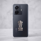 OPPO F29 Pro 5G Compatible Satyamev Jayate 3D Metal Emblem Sticker