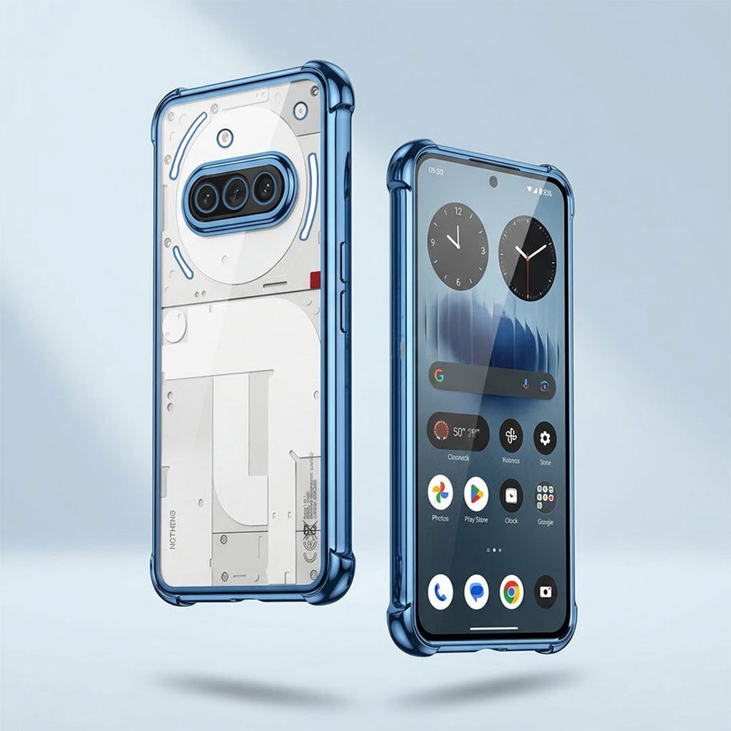 Nothing Phone 3a 5G Anti-Yellow Electroplating Transparent Airbags Case