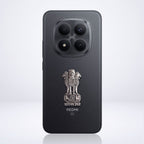 Redmi Note 15 Pro 5G Compatible Satyamev Jayate 3D Metal Emblem Sticker