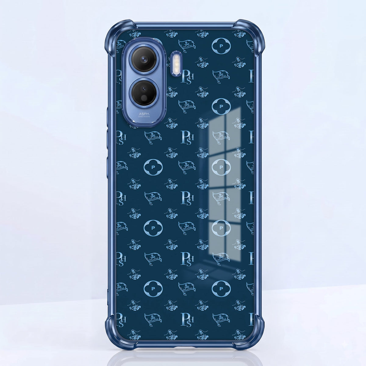 Vivo T5 Pro 5G Luxury Monogram Blue Airbags Printed Back Case