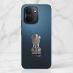 Vivo Y600 Turbo 5G Compatible Satyamev Jayate 3D Metal Emblem Sticker