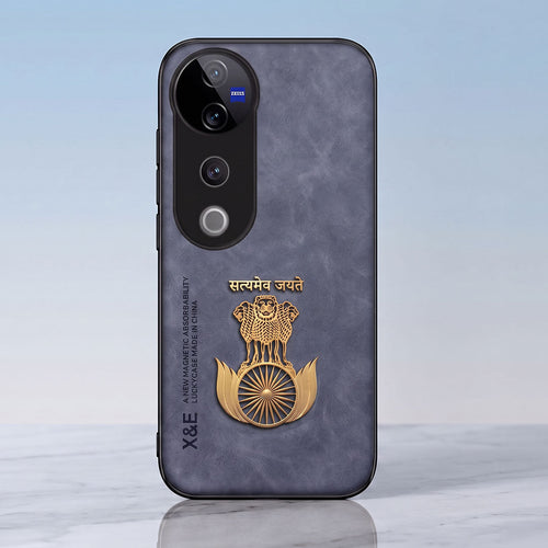 Vivo V40 Pro 5G Satyamev Jayate Comfortable Leather Phone Case