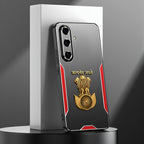 Samsung Galaxy A34 5G Satyamev Jayate 3D Metal Aluminium Back Case