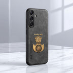 Samsung Galaxy A55 5G Satyamev Jayate Comfortable Leather Phone Case