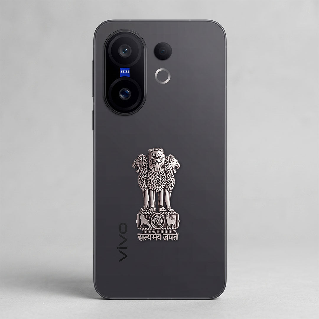 Vivo X200 FE 5G Compatible Satyamev Jayate 3D Metal Emblem Sticker