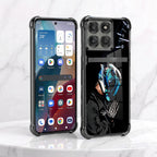 Motorola Edge 60 Pro 5G Cyberpunk Reaper Dual-Tone Transparent Black Airbags Case