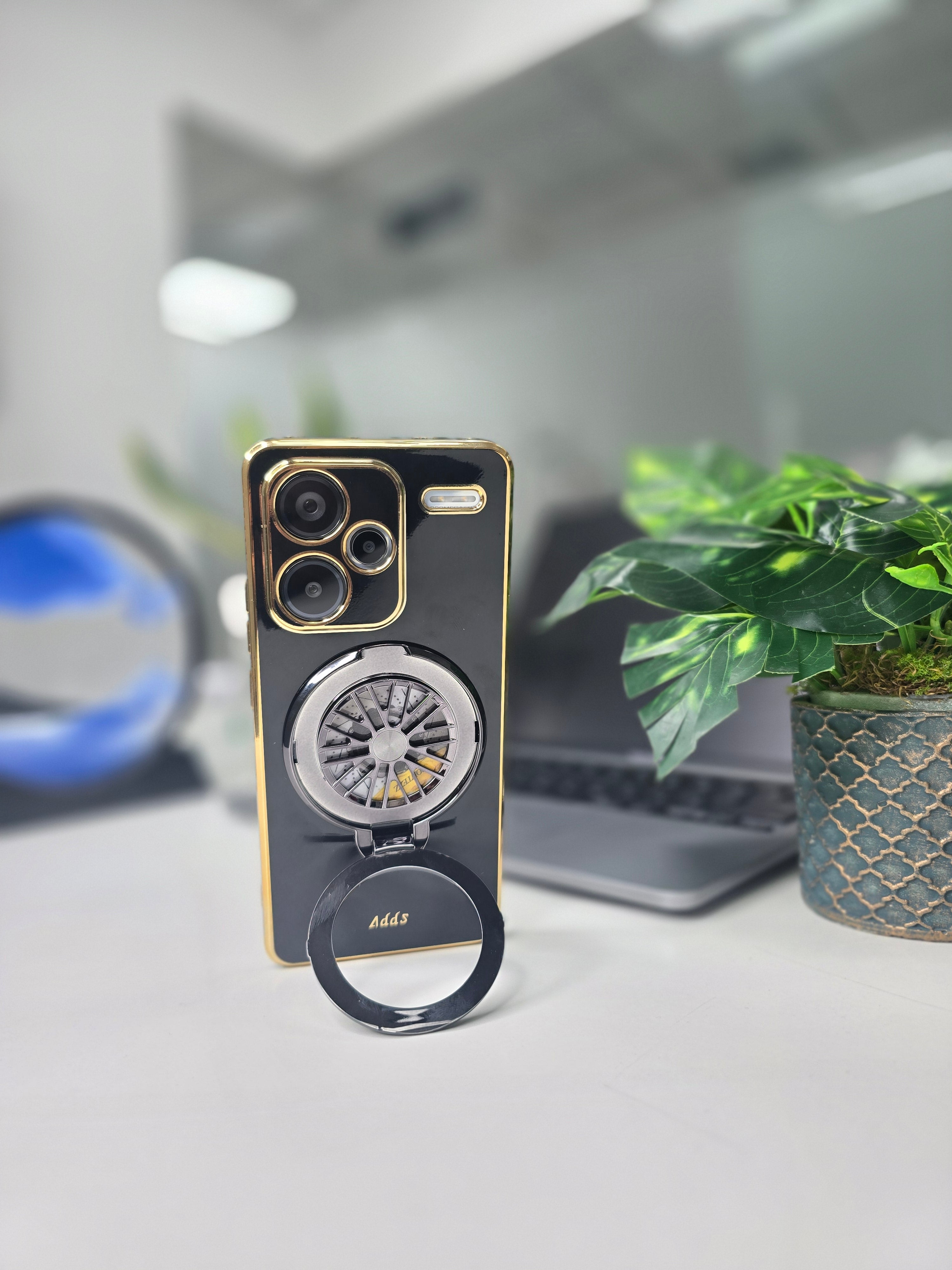 Redmi Note 13 Pro+ 5G Best Selling Stress Buster Wheel Silicone Scratch Resistant Back Case