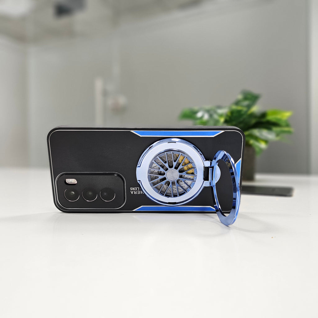 Oppo Reno 12 Pro 5G Best Selling Stress Buster Wheel Aluminium Metal Scratch Resistant Back Case