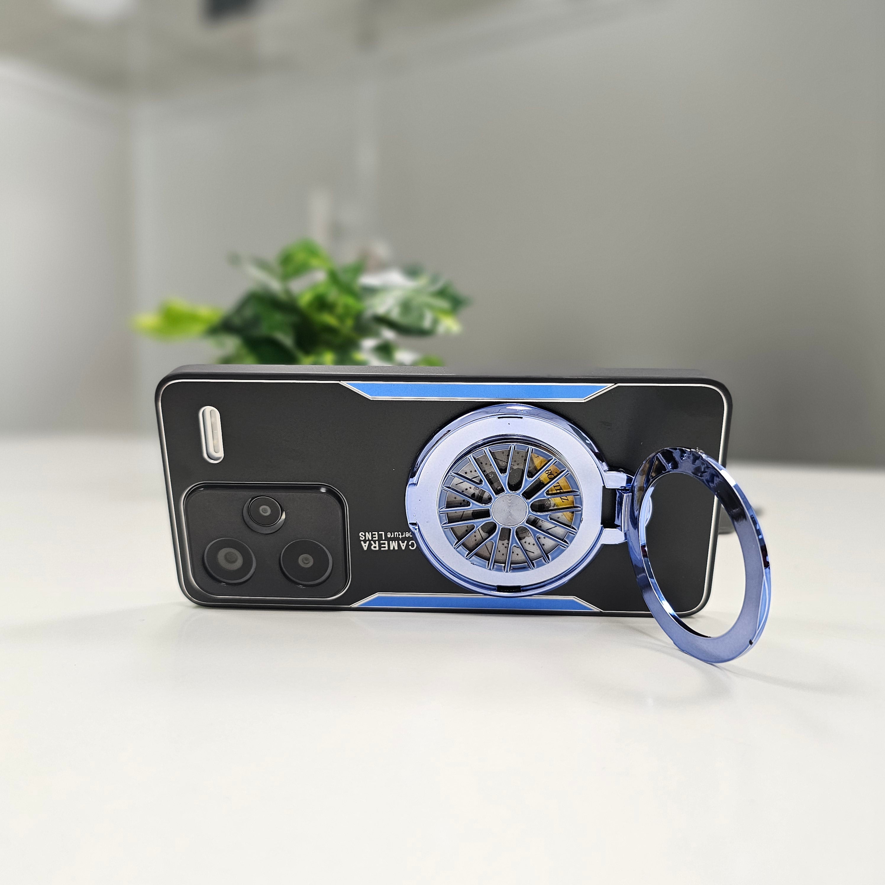 Redmi Note 13 Pro+ 5G Best Selling Stress Buster Wheel Aluminium Metal Scratch Resistant Back Case