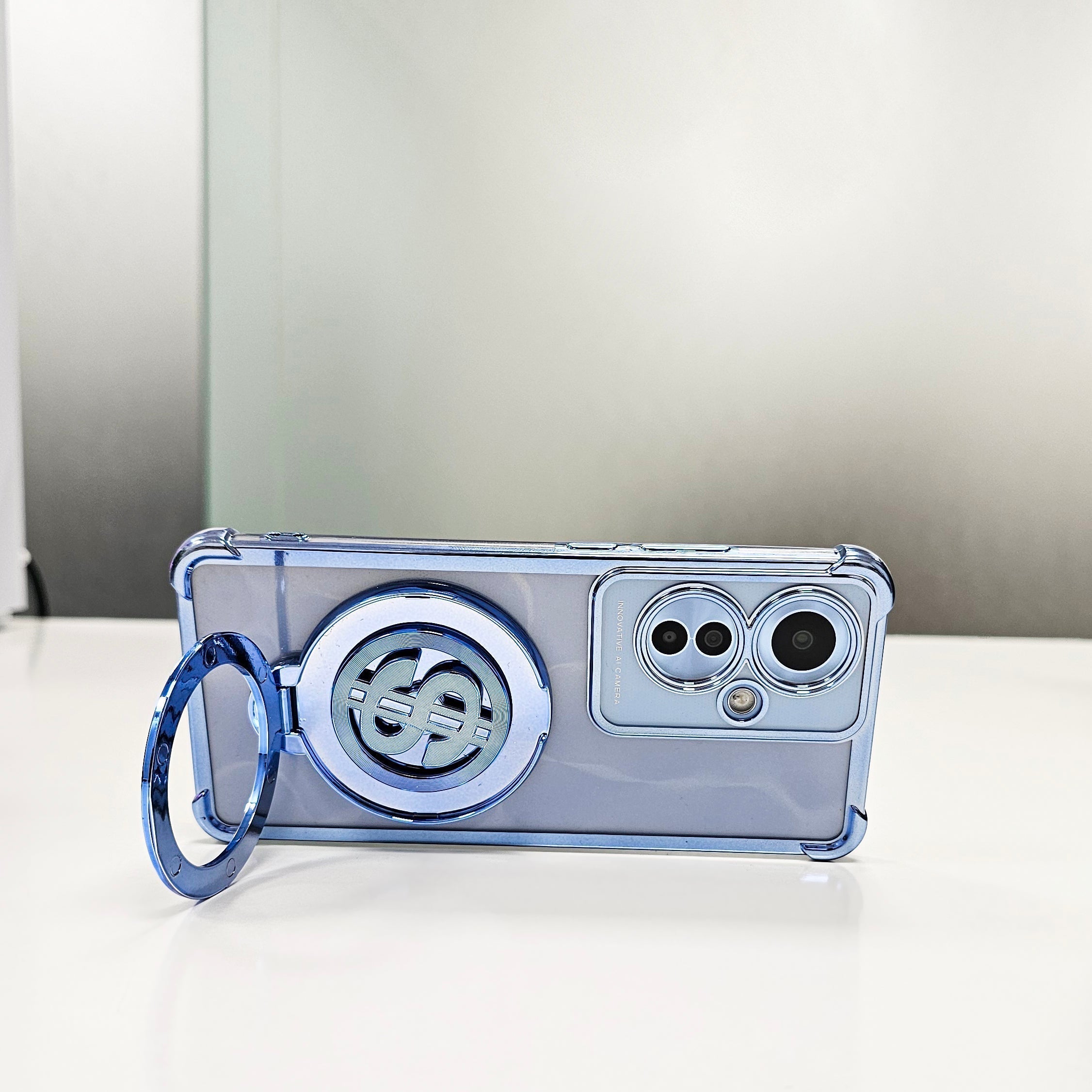 OPPO F25 PRO 5G Four Corner Airbags 100% Original Astro Money Magnet Rotating Dollar Case