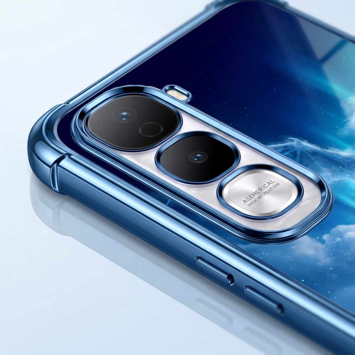 Vivo Y400 Pro 5G Premium BMW Car Blue Airbags Printed Back Case