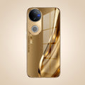 Vivo T4R 5G Luxury Infinity Energy Gold Electroplated Glass Phone Case