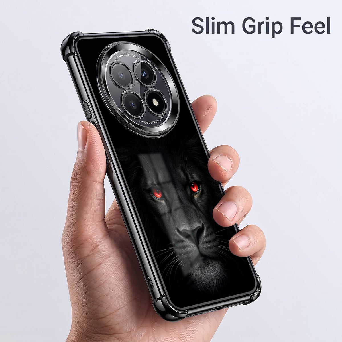 Oppo F29 5G Premium Black Lion Black Airbags Printed Back Case