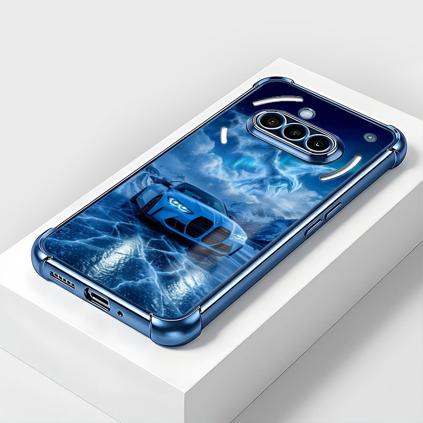 Nothing Phone 3a 5G Premium BMW Car Blue Airbags Printed Back Case