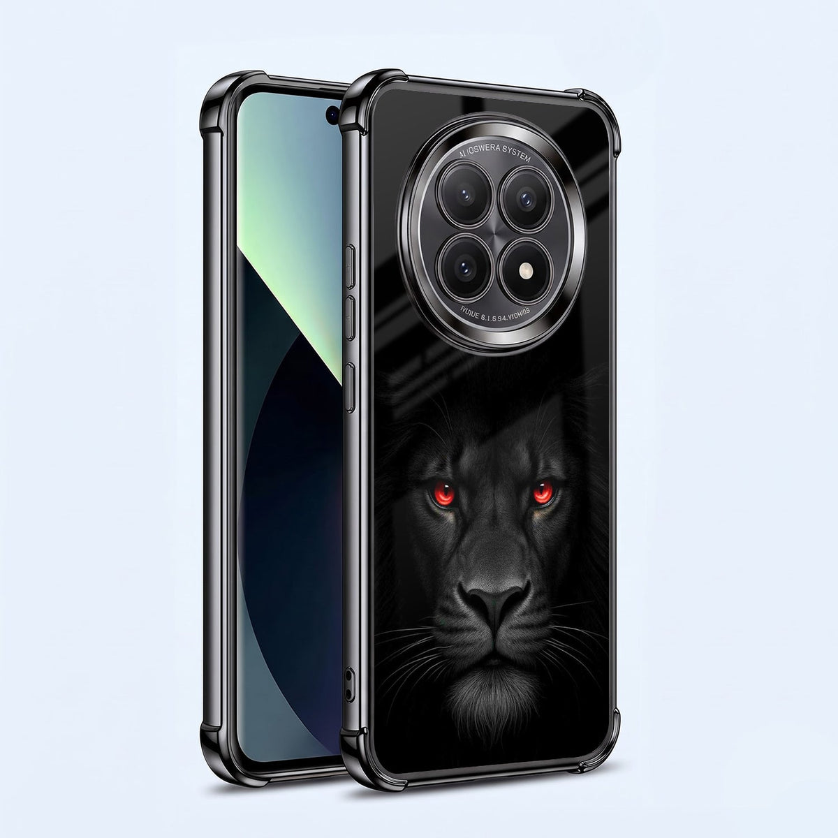 Oppo F29 5G Premium Black Lion Black Airbags Printed Back Case