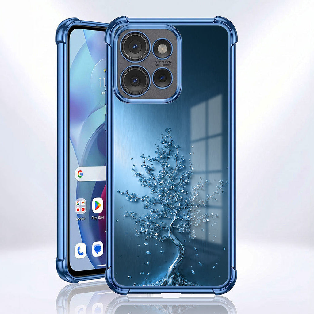 Motorola Edge 50 5G Faith Tree Blue Airbags Printed Back Case