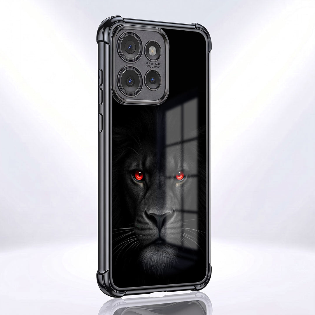Motorola Edge 50 Neo 5G Premium Black Lion Black Airbags Printed Back Case