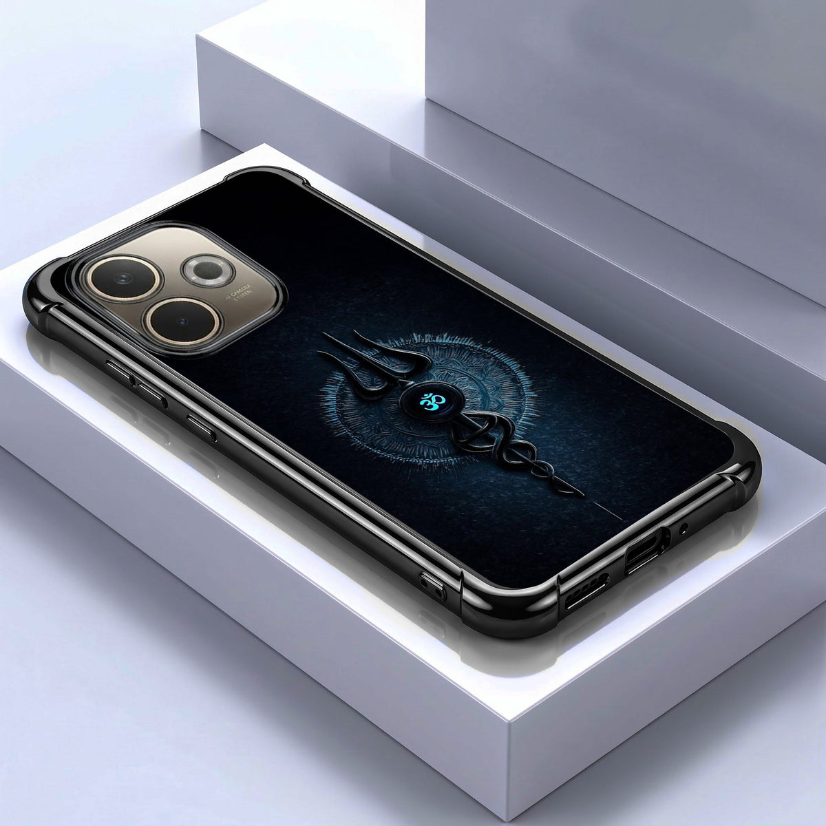 Oppo A5 Pro 5G Shiva Aura Black Airbags Printed Back Case