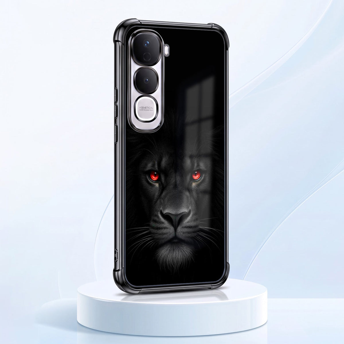Vivo Y400 Pro 5G Premium Black Lion Black Airbags Printed Back Case