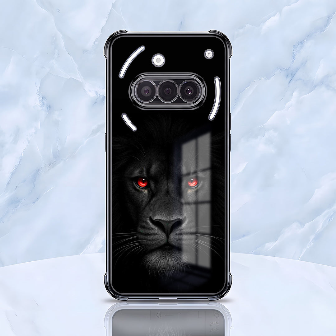Nothing Phone 3a 5G Premium Black Lion Black Airbags Printed Back Case