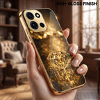 OnePlus Nord 6 5G Golden Diamond Gold Electroplated Glass Phone Back Case