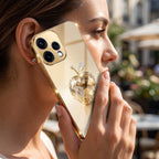 Oppo Reno 15 5G Golden Apple Gold Electroplated Glass Phone Back Case
