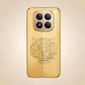 Redmi Note 15 Pro+ 5G Golden Tiger Face Gold Electroplated Glass Phone Back Case