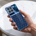 Motorola Edge 60 Pro 5G Galaxy Stars Dual-Tone Transparent Blue Airbags Case