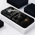 Vivo V60 5G Premium Acrylic Shockproof Glass Back Case ( Black BMW )