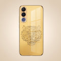 Vivo V70 FE 5G Golden Tiger Face Gold Electroplated Glass Phone Back Case