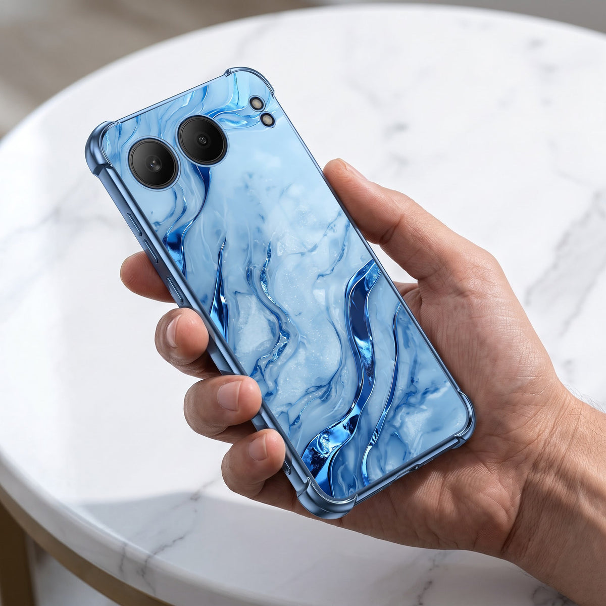 One Plus Nord 4 5G Marvel Texture  Blue Airbags Printed Back Case